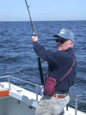 Pat hooks up with a nice fish!