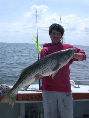 Evan and the big fish of the day at 44 inches!