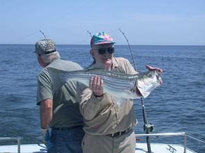 Fred with a trophy striper