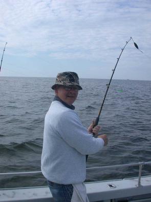 Barry hauls in another striper