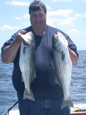 Ken "the bass guy" had two of the bigger fish today.