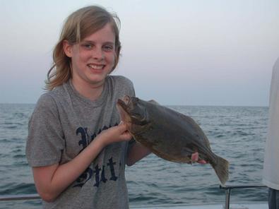 The first legal flounder of the season was 17 inches and caught by Briana