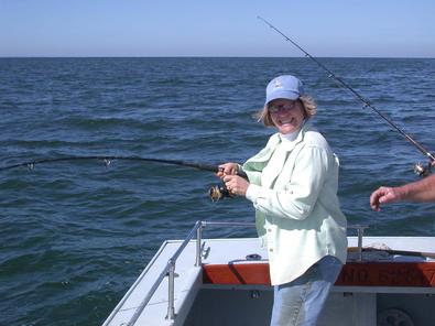 Carol shows the crew how to hook up!
