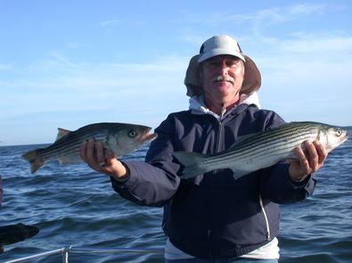 Craig with two of his stripers