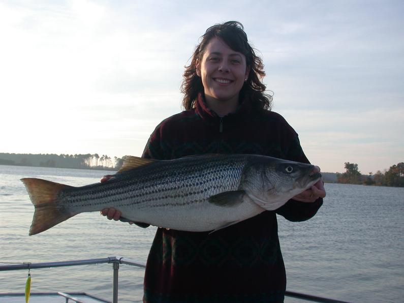 Casey Saggers and her good looking 34 inch rockfish