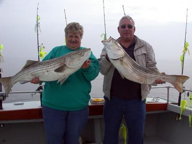 Barbara & Glenn hold one another's beauties!