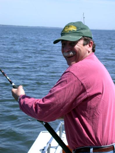Pat Micielli hauls this nice fish in only to be released!