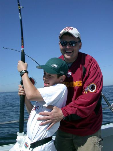 No help is really needed by Kevin as Luke hauls this one in by himself!