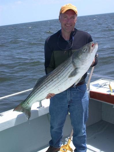 Bruce, quite pleased with this nice fish