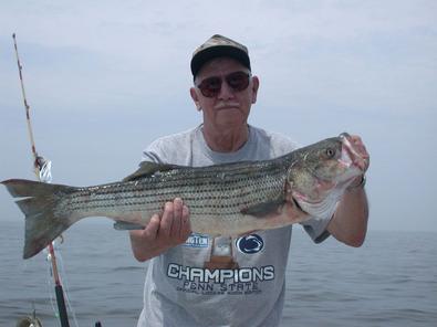 Fred had this 34 incher to the boat in no time!