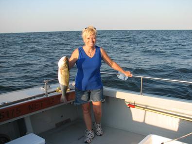 This striper could not evade Lori Wolabaugh
