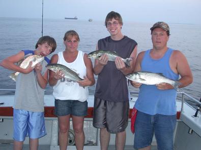 L-R Clayton, Tina, Eddie "The Shark", Steve