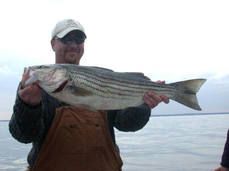 the biggest striper of the day