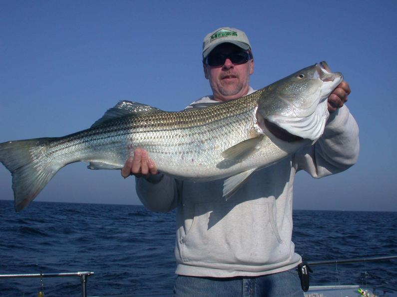 Dean Brown and the big fish of the day 41 inches 29 pounds