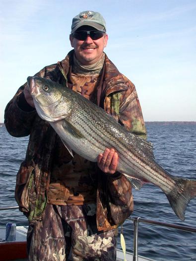 Tom on his first Chesapeake Bay "catchin'" trip!