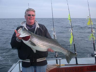 Rick was delighted with this fine striper!