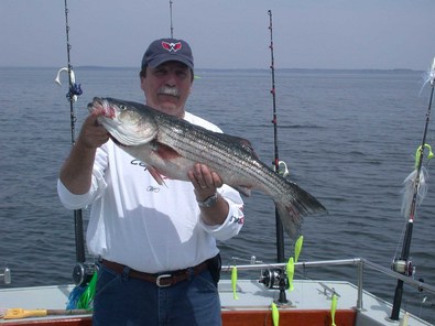 Pat hangs on to this 34 incher