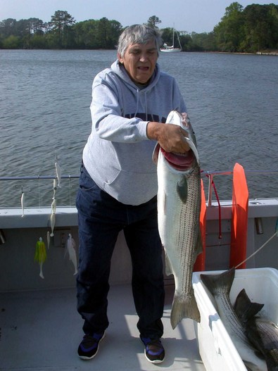 Dale Mckenna had a tussle with this whopper