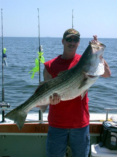 Glenn and this 43 incher on his first Chesapeake Bay adventure