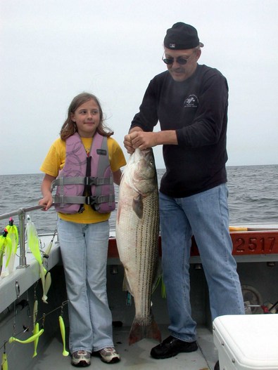 Holly and Uncle Dave with Holly's 30 pound 42 inch trophy