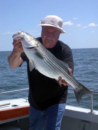 Dave and the big fish of the day at 30 inches on 15 pound test line