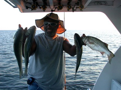 Eric never put his rod down and really caught!